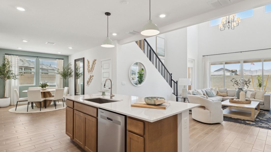Furnished interior view inside a new home in Apache Farms, Buckeye (Image 13).