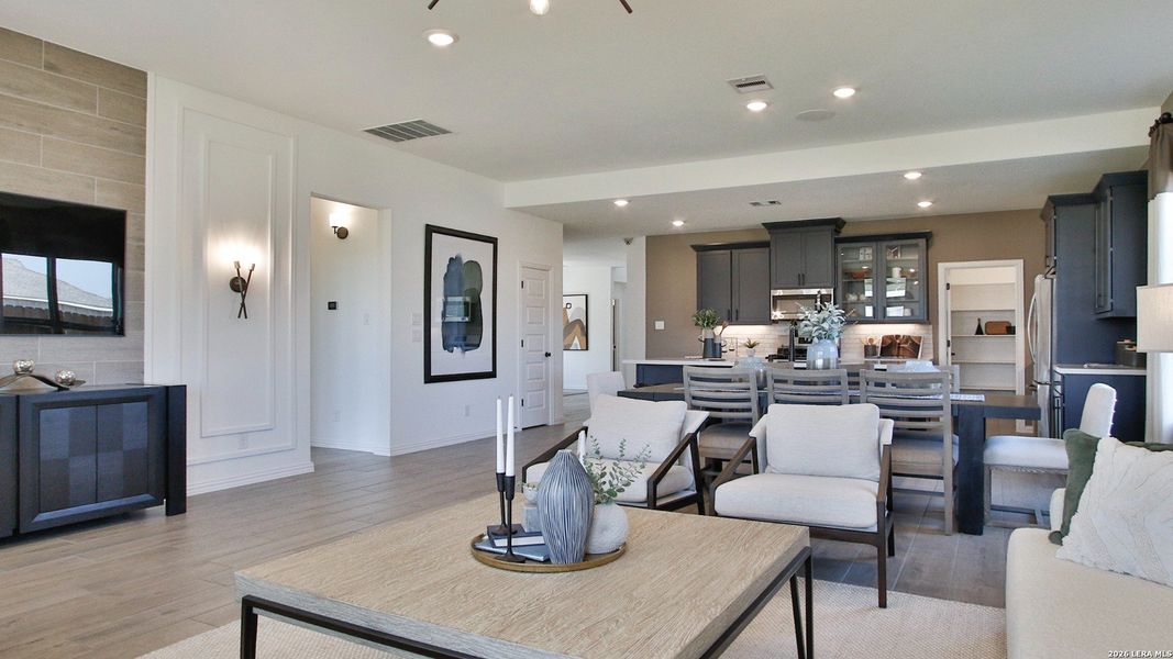 Furnished interior view inside a new home in Prairie Green, Converse (Image 20). Furnished interior view inside a new home in Prairie Green, Converse (Image 20).