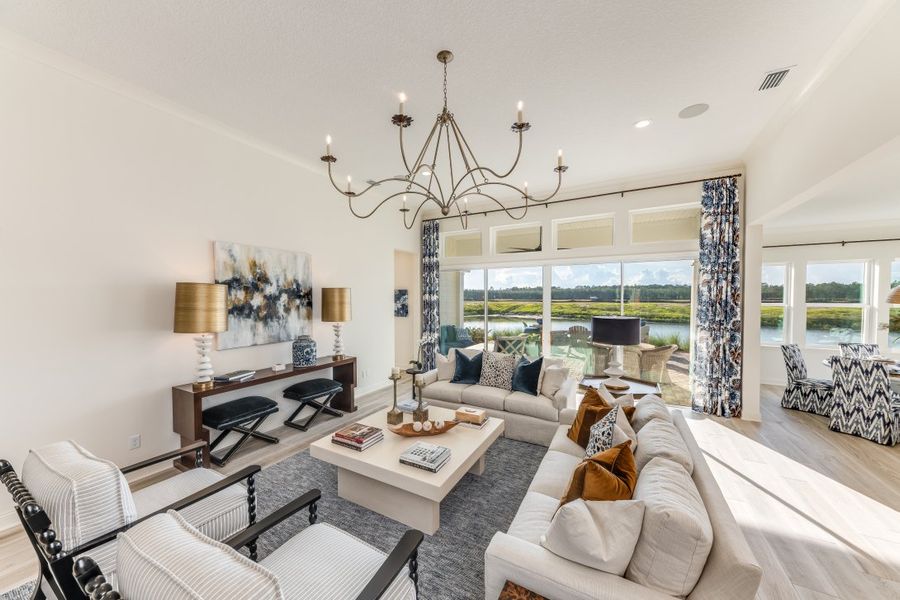 Representative furnished interior of a home built from the Ortega by Riverside Homes in Hidden Creek at SilverLeaf, St. Augustine (Image 50). Representative furnished interior of a home built from the Ortega by Riverside Homes in Hidden Creek at SilverLeaf, St. Augustine (Image 50).