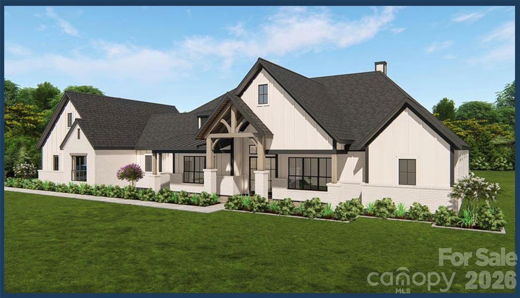 Front exterior of a new home in , Marshville, NC, highlighting curb appeal (Image 23).