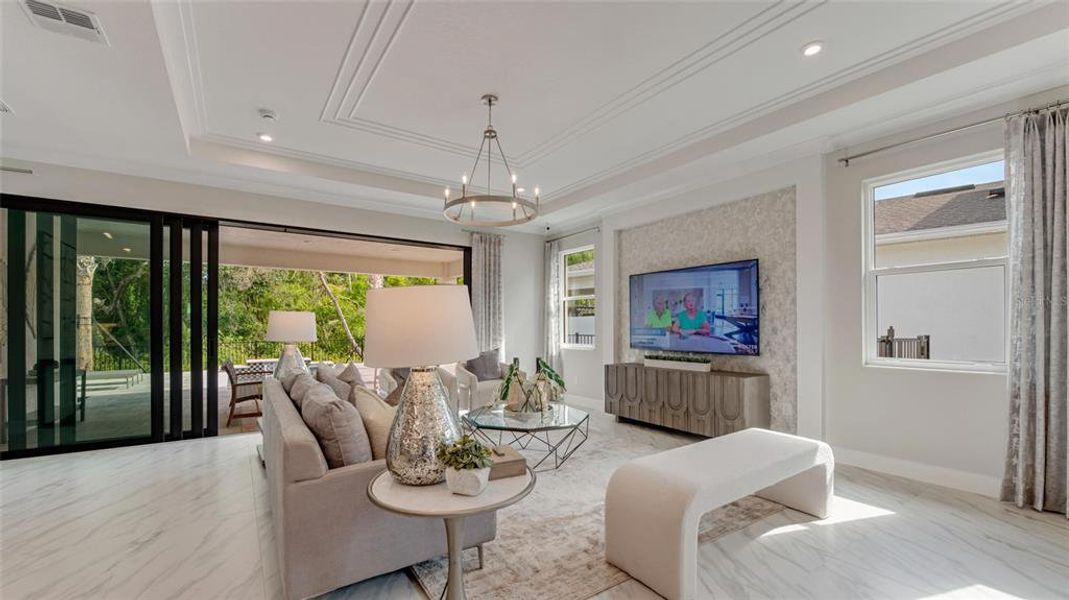 Furnished interior view inside a new home in Cresswind DeLand, Deland (Image 22).
