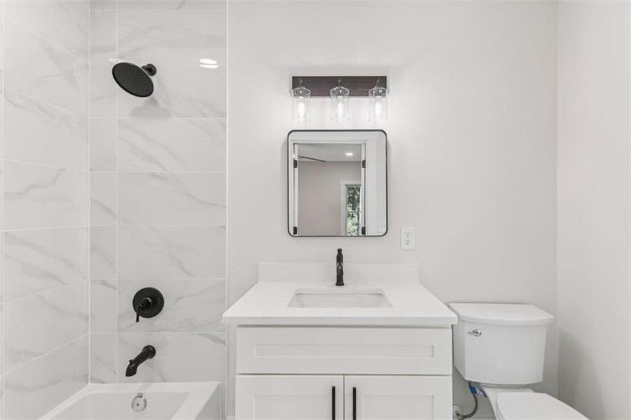 Furnished interior view inside a new home in , Atlanta (Image 20).