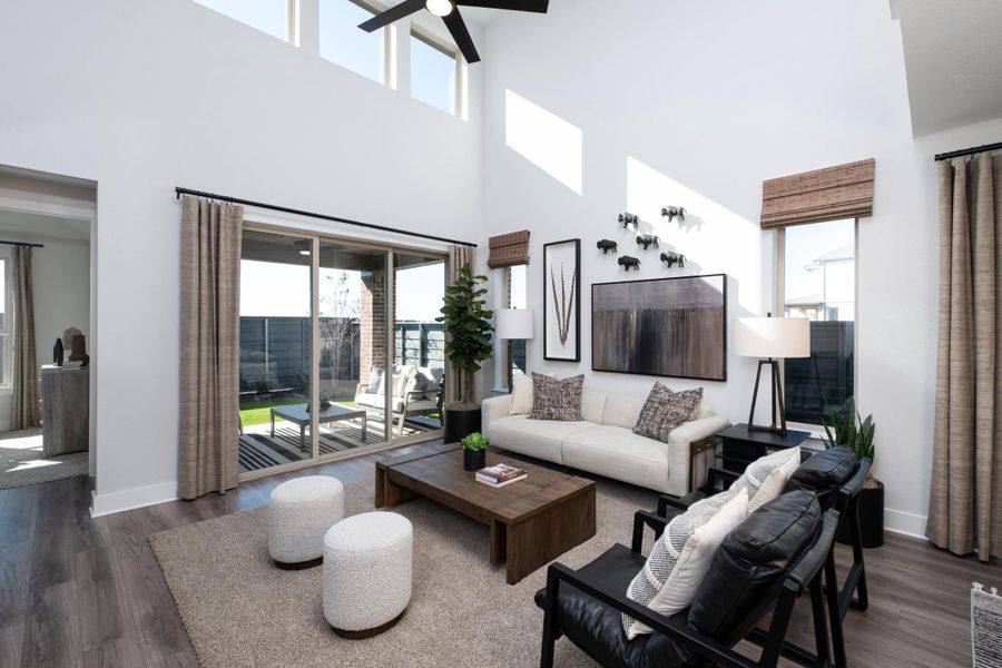 Representative furnished interior of a home built from the Sage by Tri Pointe Homes in Union Park, Little Elm (Image 6).
