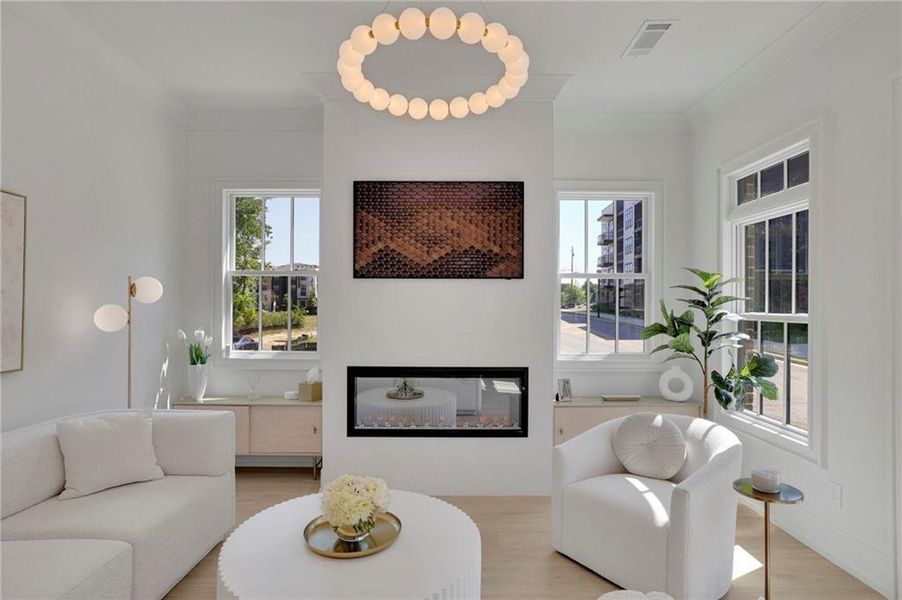 Furnished interior view inside a new home in , Sugar Hill (Image 6).