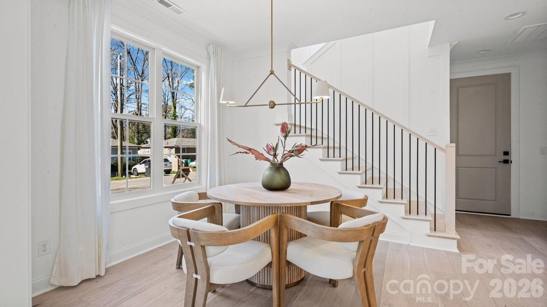 Furnished interior view inside a new home in , Charlotte (Image 10).