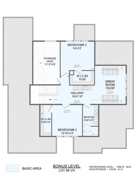 2D floor plan layout of this home in , Arden, NC (Image 3).