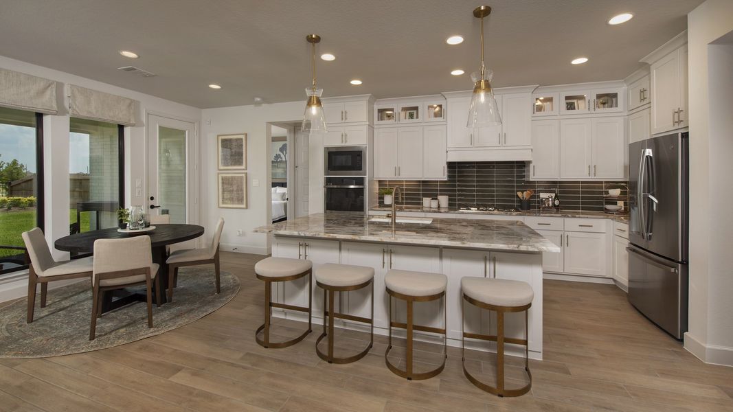 Furnished interior view inside a new home in Legacy Prairie at Katy Court, Katy (Image 10). Furnished interior view inside a new home in Legacy Prairie at Katy Court, Katy (Image 10).