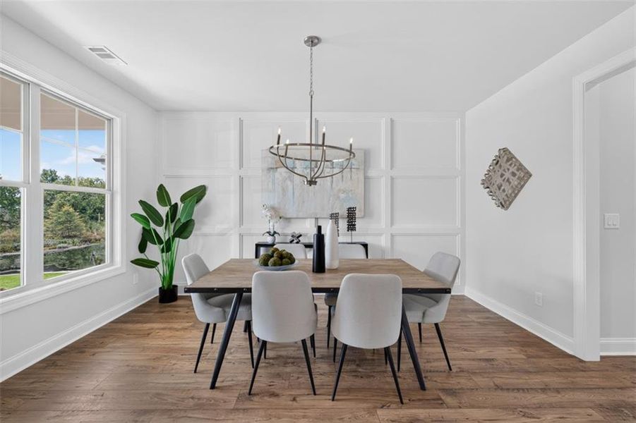 Furnished interior view inside a new home in , Buford (Image 19).