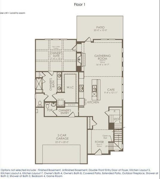 2D floor plan layout of this home in Villages at Sharon Springs, Cumming, GA (Image 4). 2D floor plan layout of this home in Villages at Sharon Springs, Cumming, GA (Image 4).