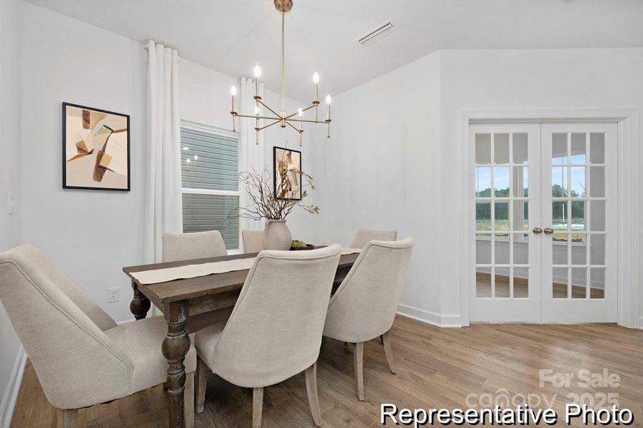 Furnished interior view inside a new home in Morgan Hills, Albemarle (Image 11).