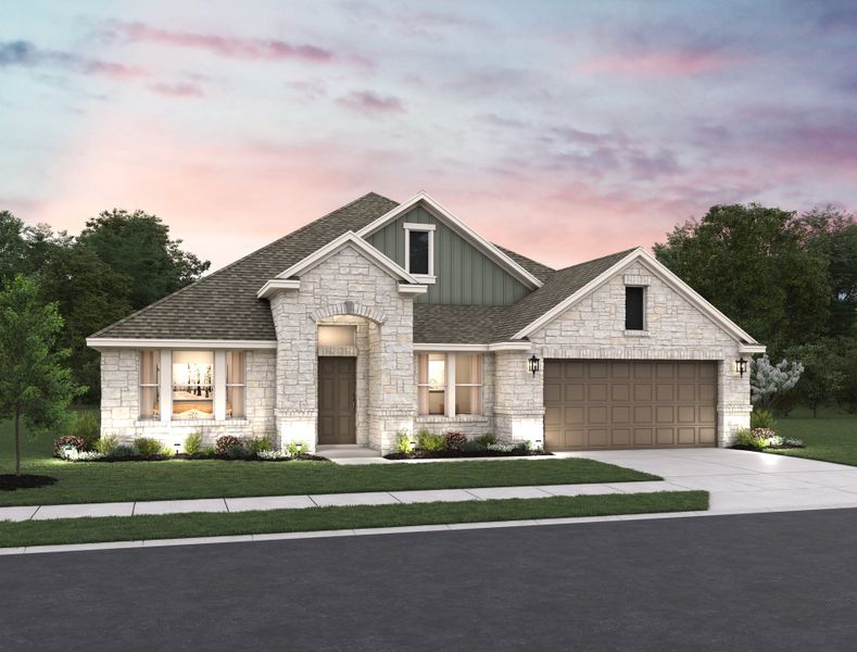 Representative exterior photo of a completed home built from the Avalon III by Ashton Woods in Saddlebrook Ranch, Schertz, TX (Image 7). Representative exterior photo of a completed home built from the Avalon III by Ashton Woods in Saddlebrook Ranch, Schertz, TX (Image 7).