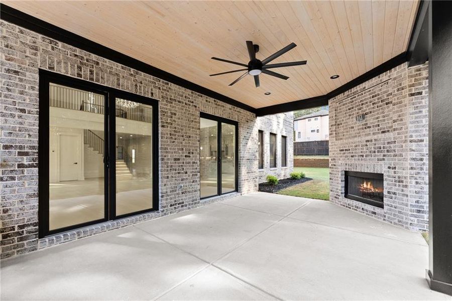 Exterior details and patio area of a home in , Hoschton (Image 4).