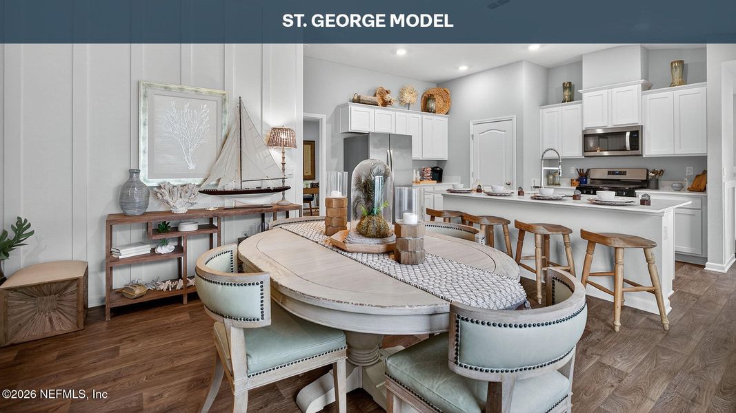 Furnished interior view inside a new home in Grand Reserve, Bunnell (Image 14).