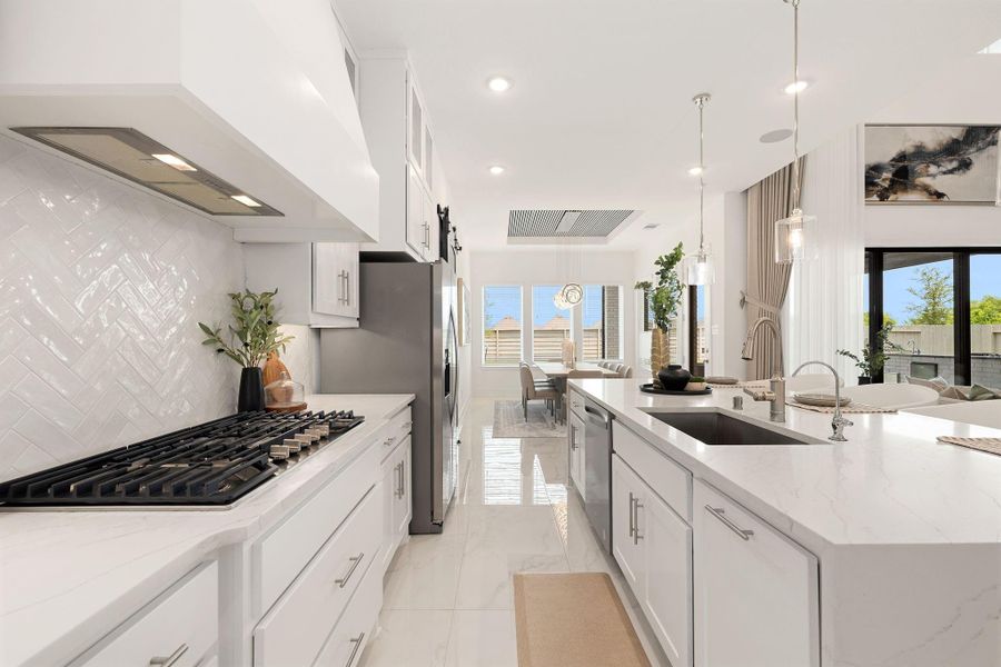 Furnished interior view inside a new home in Pomona, Manvel (Image 14).