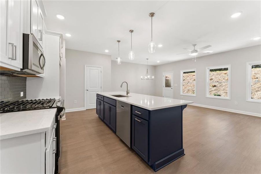 Furnished interior view inside a new home in Wildwood Place, Powder Springs (Image 10).