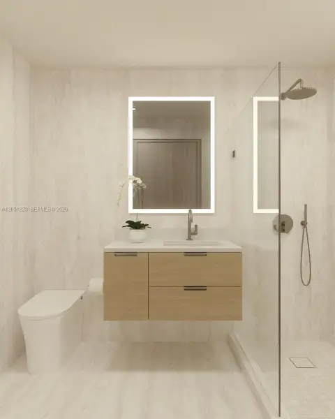 Furnished interior view inside a new home in , Miami Beach (Image 14).