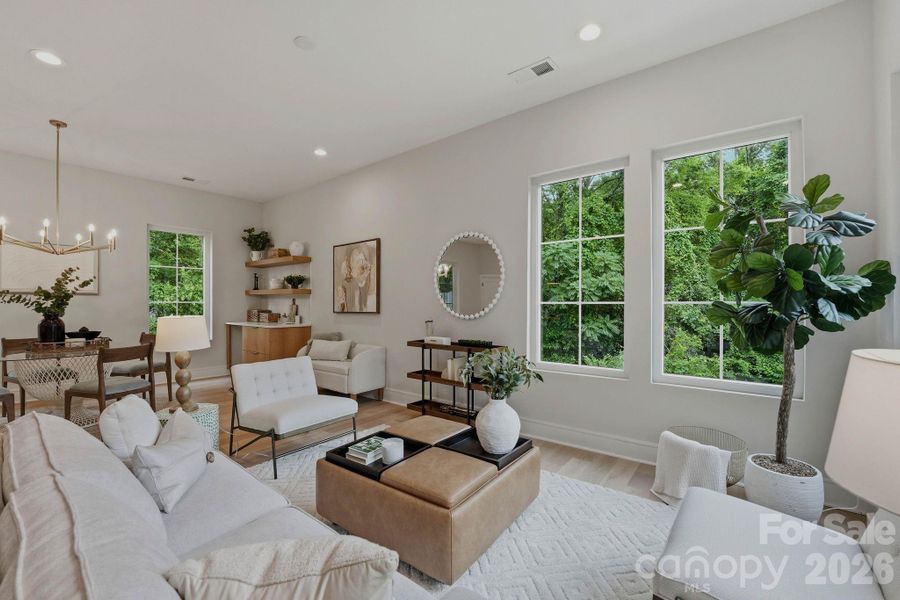 Furnished interior view inside a new home in , Charlotte (Image 6).