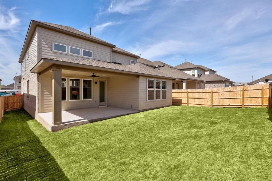 Front exterior of a new home in University Heights, Round Rock, TX, highlighting curb appeal (Image 1). Front exterior of a new home in University Heights, Round Rock, TX, highlighting curb appeal (Image 1).