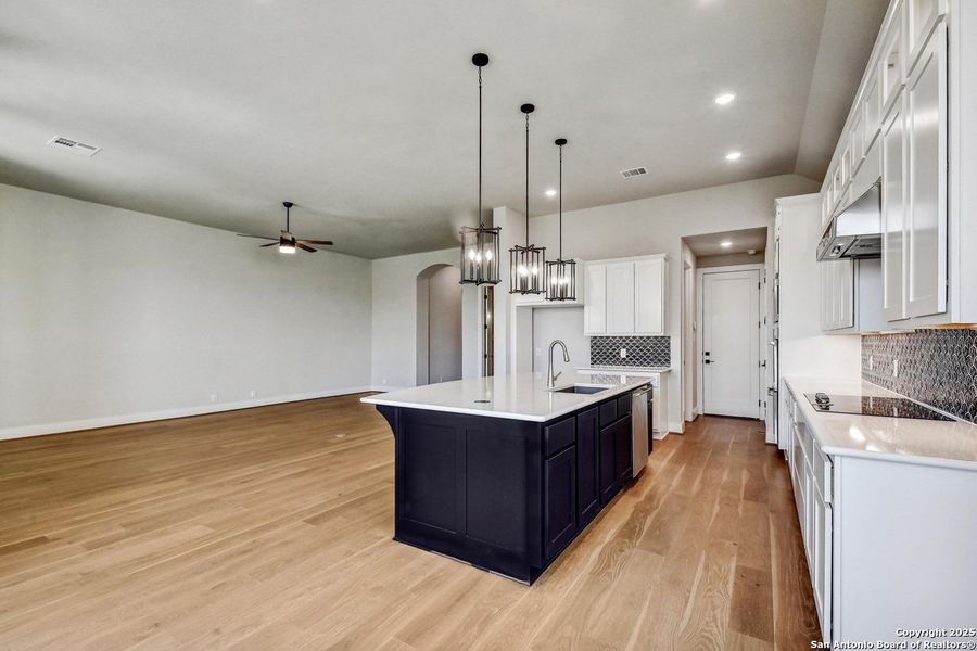 Furnished interior view inside a new home in Alsatian Oaks: 60ft. lots, Castroville (Image 18).