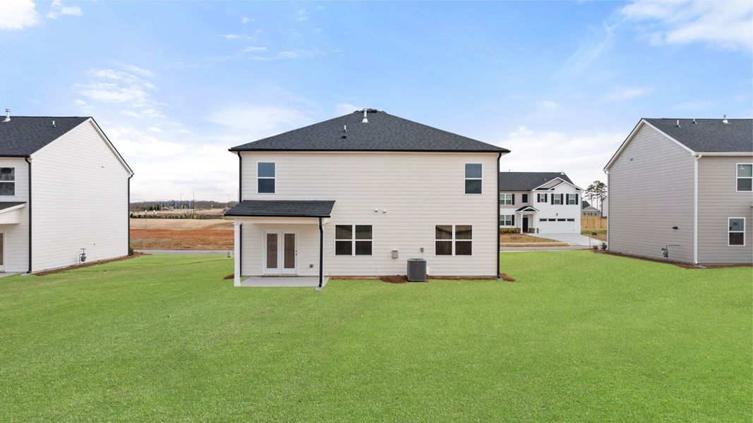 Front exterior of a new home in Estates at Deer Hollow, Grovetown, GA, highlighting curb appeal (Image 26).