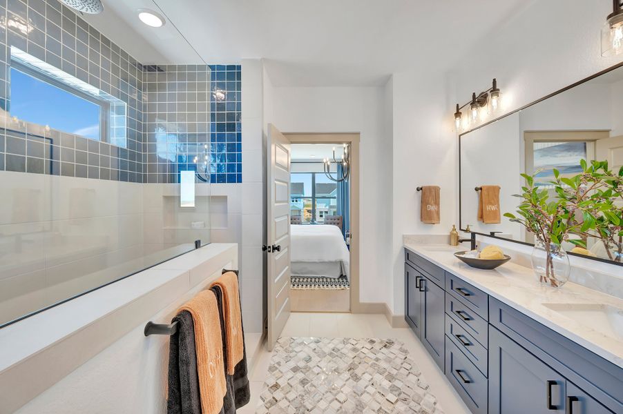 Representative furnished interior of a home built from the The Gunderson by David Weekley Homes in Jubilee - Cottages Row Collection, Hockley (Image 5).