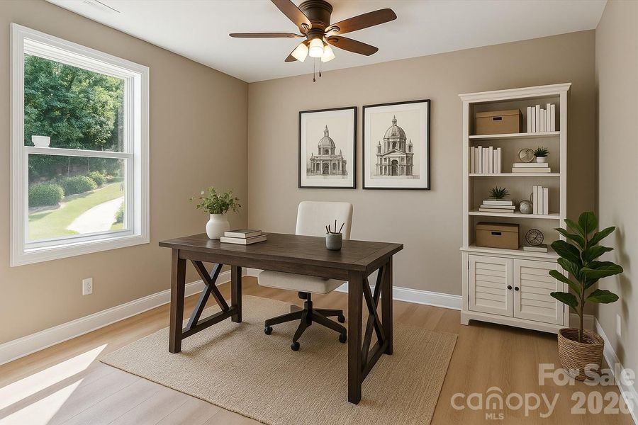 office upstairs-Virtually Staged