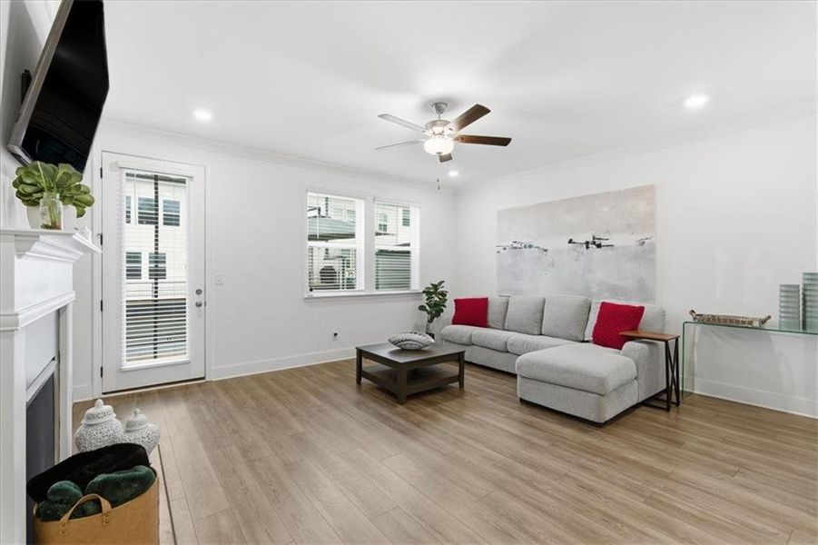 Furnished interior view inside a new home in Towns At Peachtree Corners, Peachtree Corners (Image 8).