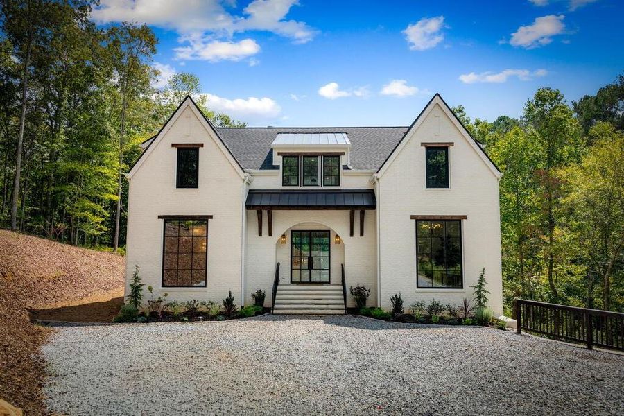 Front exterior of a new home in , Ellijay, GA, highlighting curb appeal (Image 30).