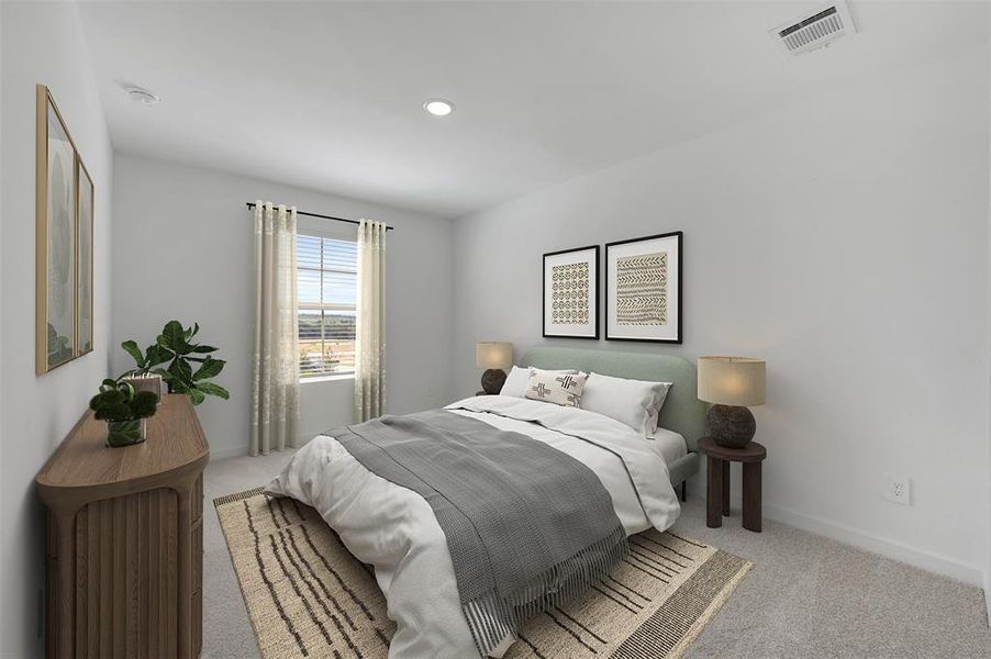 Furnished interior view inside a new home in Aspire at Reunion, Newark (Image 12).