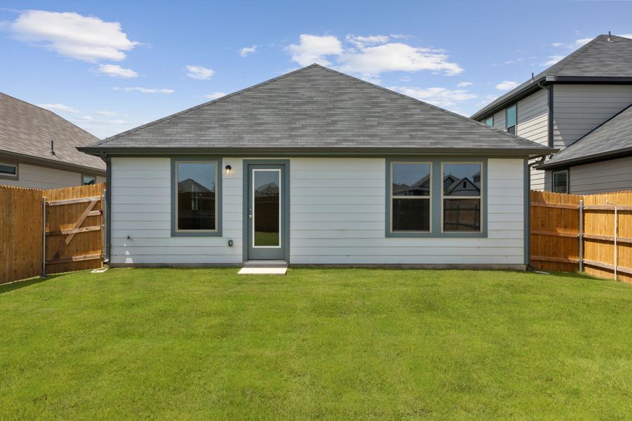 Yard in the Pine home plan by Trophy Signature Homes - REPRESENTATIVE PHOTO