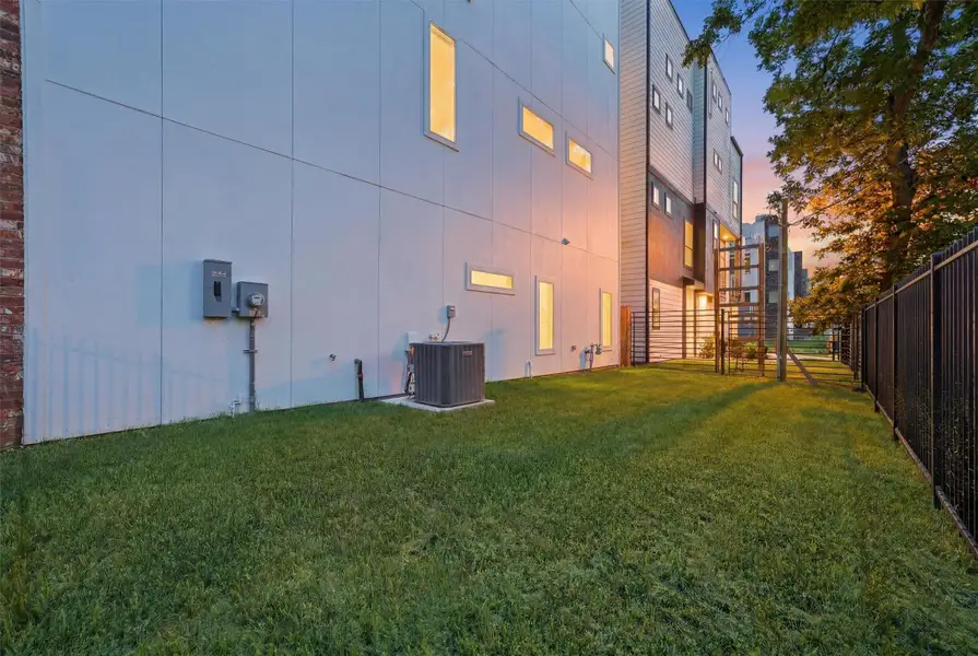 Exterior details and patio area of a home in , Houston (Image 33). Exterior details and patio area of a home in , Houston (Image 33).