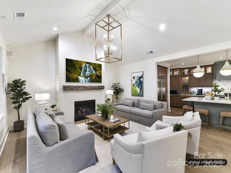 Furnished interior view inside a new home in , Fort Mill (Image 26). Furnished interior view inside a new home in , Fort Mill (Image 26).