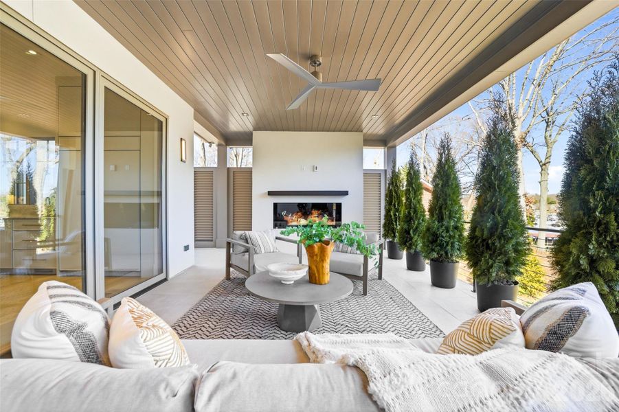 Exterior details and patio area of a home in , Cornelius (Image 28).