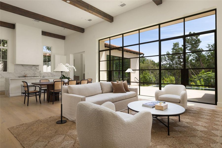 Furnished interior view inside a new home in Amarra Villas, Austin (Image 5). Furnished interior view inside a new home in Amarra Villas, Austin (Image 5).