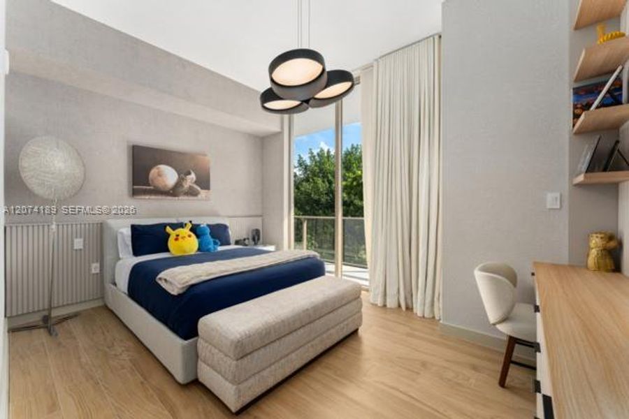 Furnished interior view inside a new home in Mr. C Residences, Miami (Image 15). Furnished interior view inside a new home in Mr. C Residences, Miami (Image 15).