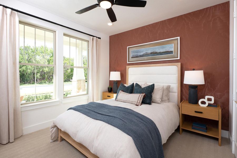 Representative furnished interior of a home built from the Mila by Tri Pointe Homes in Discovery Collection at The Meadows, Krum (Image 12).