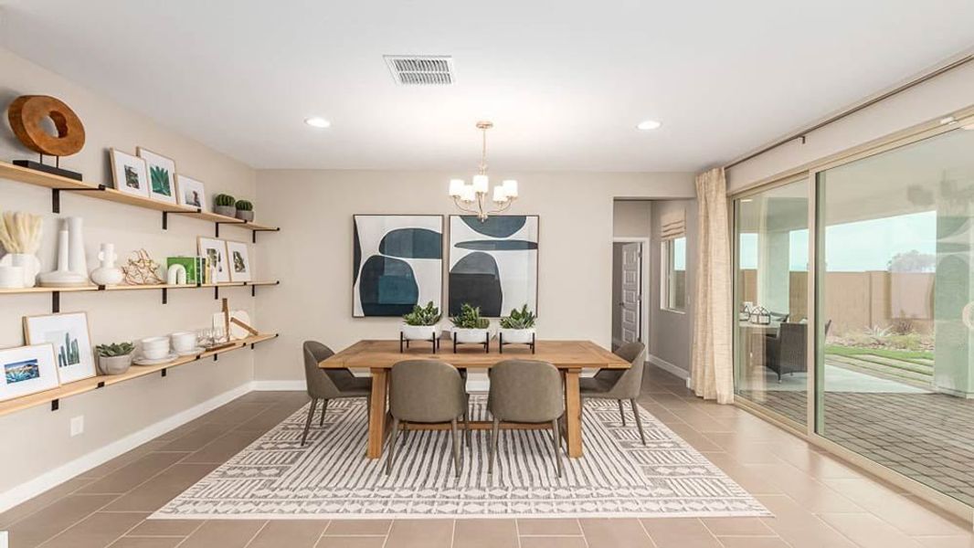 Representative furnished interior of a home built from the Redwood by Taylor Morrison in Paradisi, Surprise (Image 12).