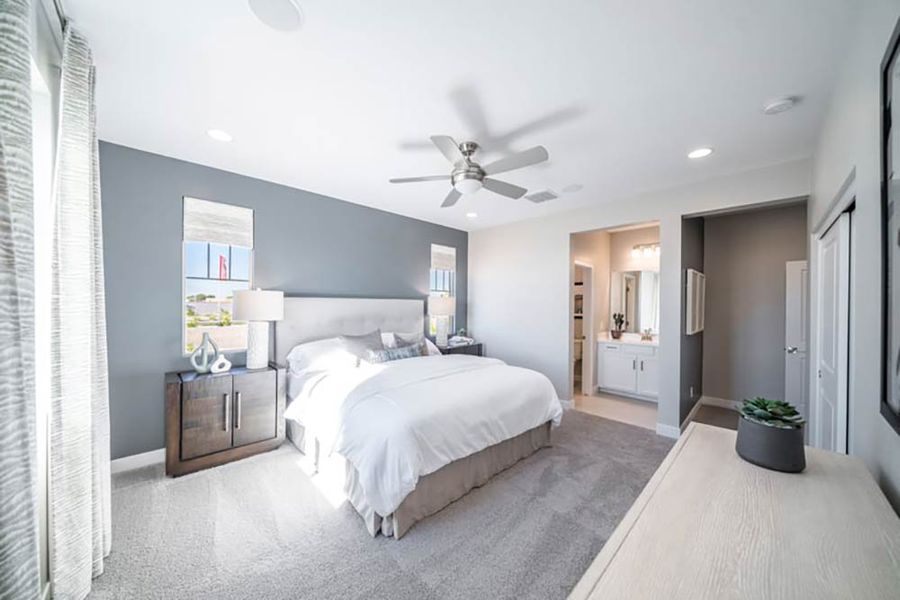 Representative furnished interior of a home built from the CC-RM1 by Taylor Morrison in Parkside Villas Collection, Avondale (Image 16).