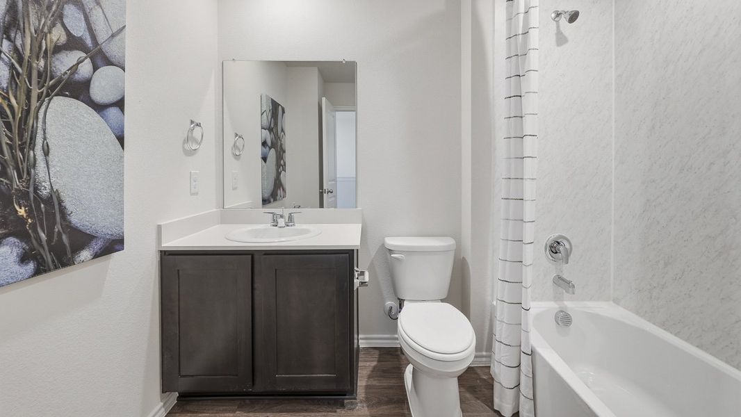 Representative furnished interior of a home built from the Argentina by D.R. Horton in Arbor Trails South, Princeton (Image 27).