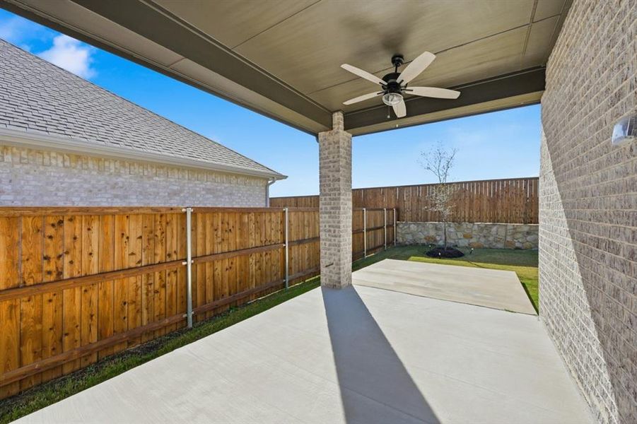 Exterior details and patio area of a home in Heritage Ranch: 50ft. lots, Sherman (Image 20).