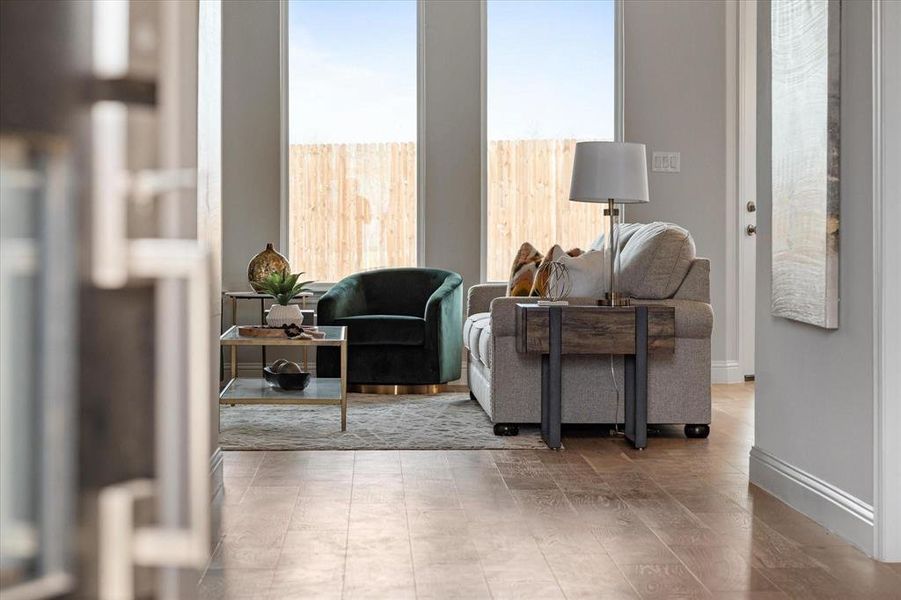 Furnished interior view inside a new home in University Park at Northpointe, Denton (Image 14).