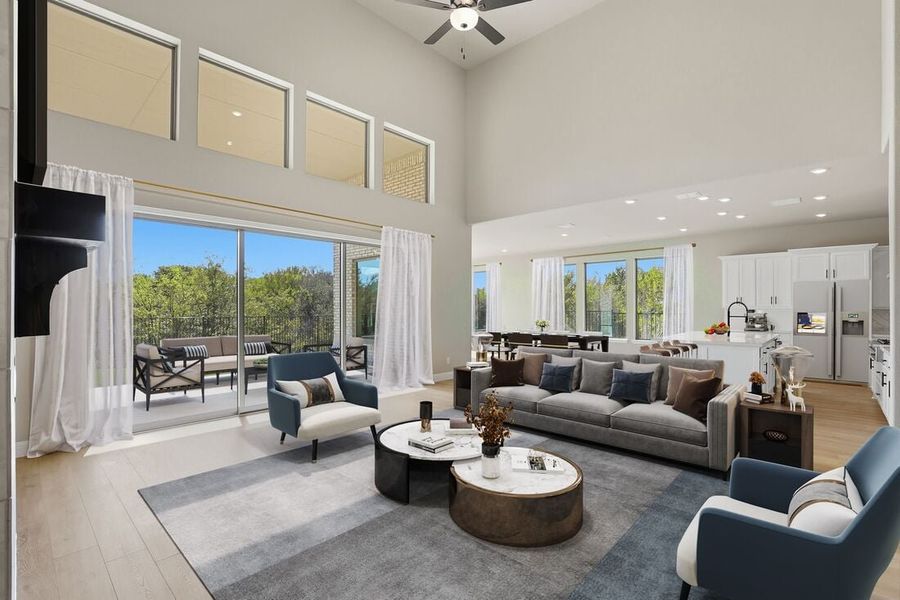 Furnished interior view inside a new home in The Ridge at Northlake, Northlake (Image 5).