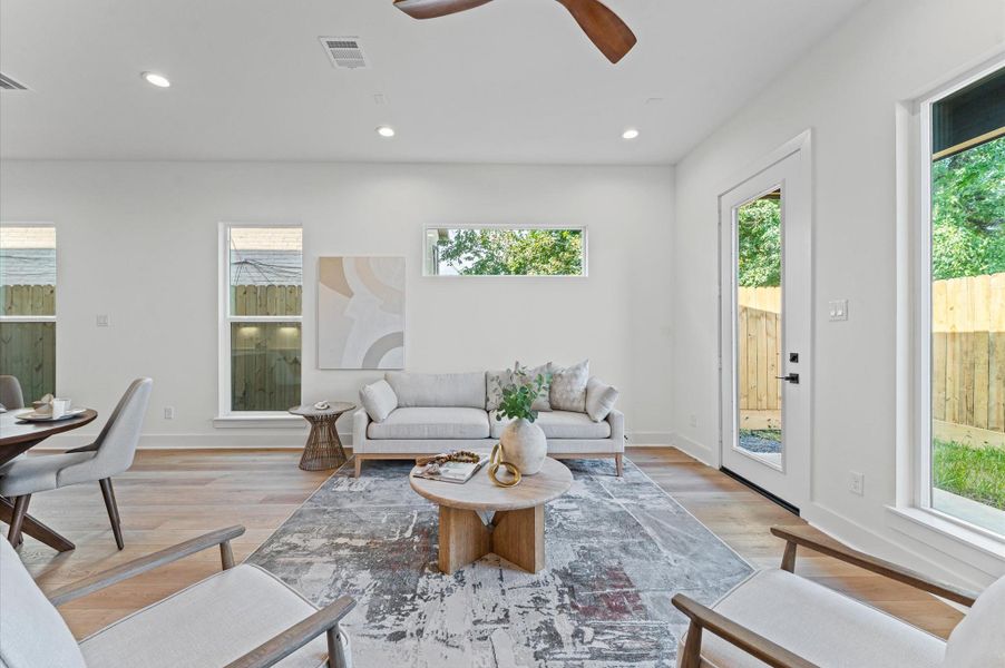 Furnished interior view inside a new home in , Houston (Image 19).