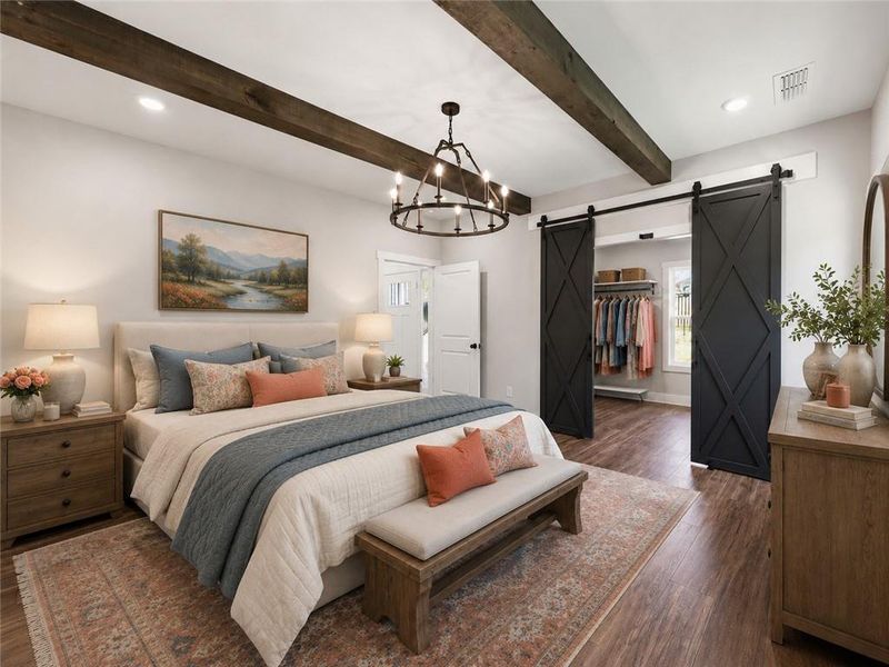 Furnished interior view inside a new home in , Emerson (Image 26).