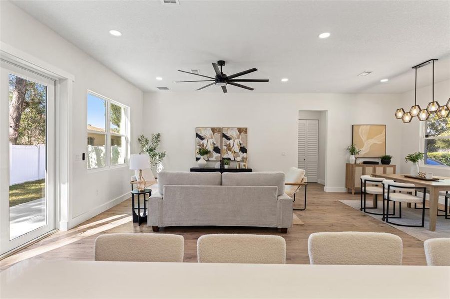 Furnished interior view inside a new home in , Tampa (Image 7). Furnished interior view inside a new home in , Tampa (Image 7).