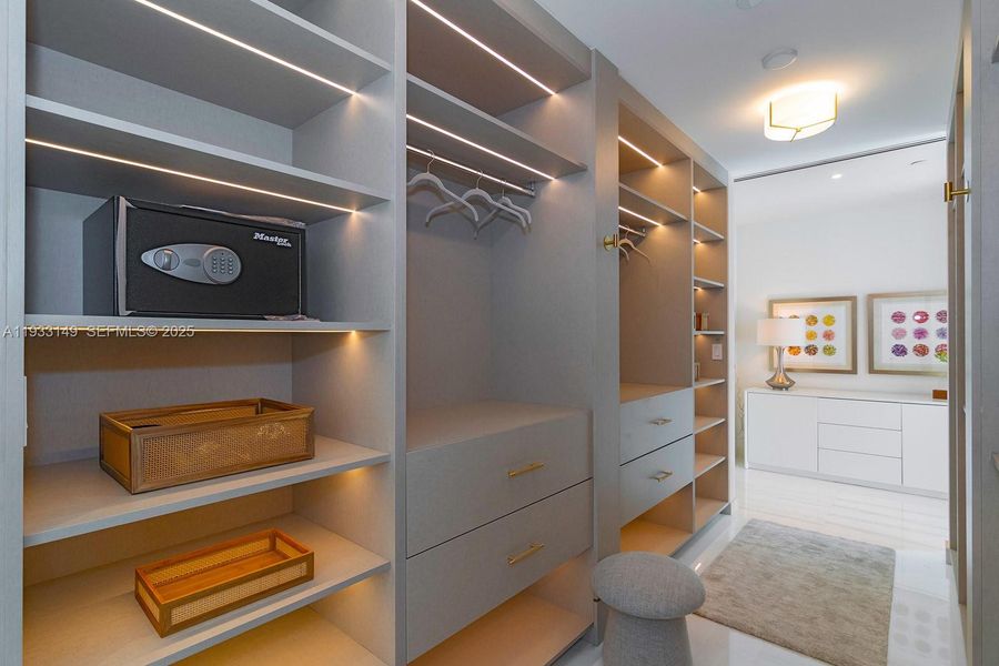 Furnished interior view inside a new home in , Miami (Image 34).