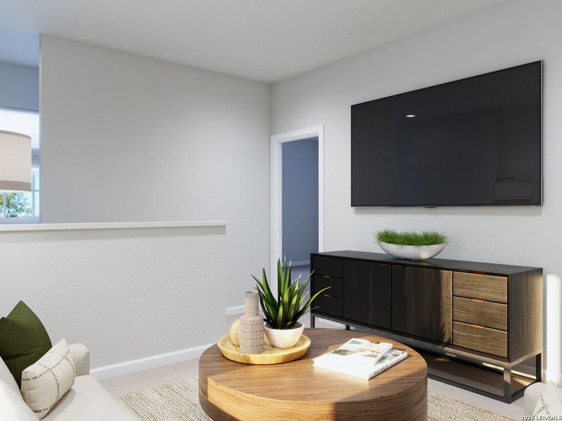 Furnished interior view inside a new home in Melissa Ranch, San Antonio (Image 12).
