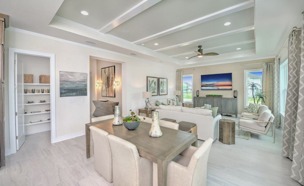 Furnished interior view inside a new home in Oakmont, Gainesville (Image 16). Furnished interior view inside a new home in Oakmont, Gainesville (Image 16).