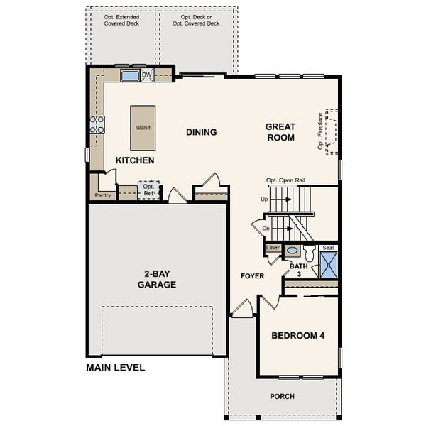 2D floor plan layout of this home in Brighton Crossings, Brighton, CO (Image 2). 2D floor plan layout of this home in Brighton Crossings, Brighton, CO (Image 2).