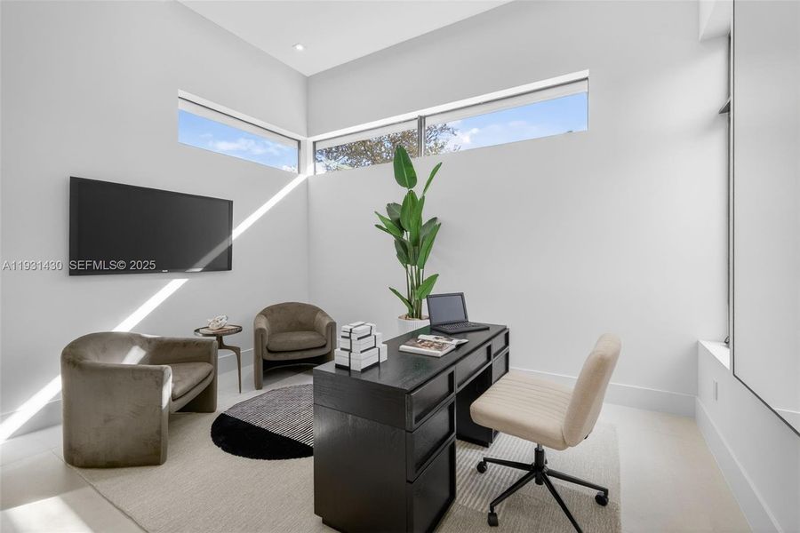 Furnished interior view inside a new home in , Miami (Image 35).